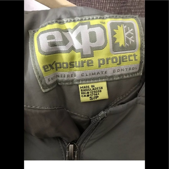 EXP Exposure Project snow bib gray child’s small - Picture 3 of 8